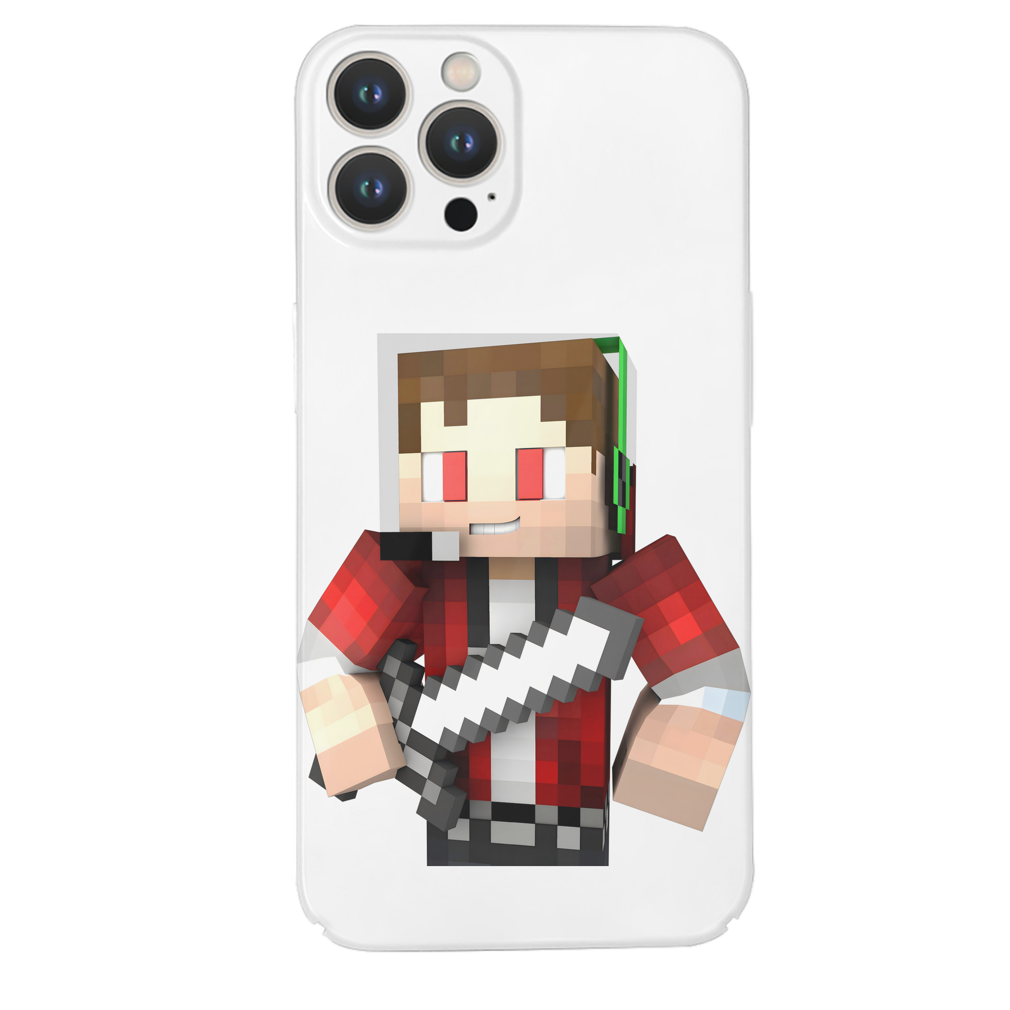 （画像用） マインクラフト ブロックの世界 Minecraft MC Block world 【iPhone 14シリーズ対応】ハードケース